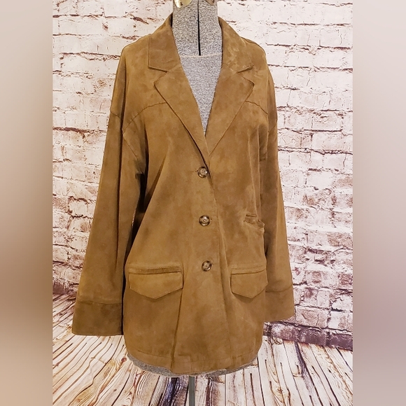NWOT Peruvian Connection Goat Suede Jacket Small - Picture 2 of 10